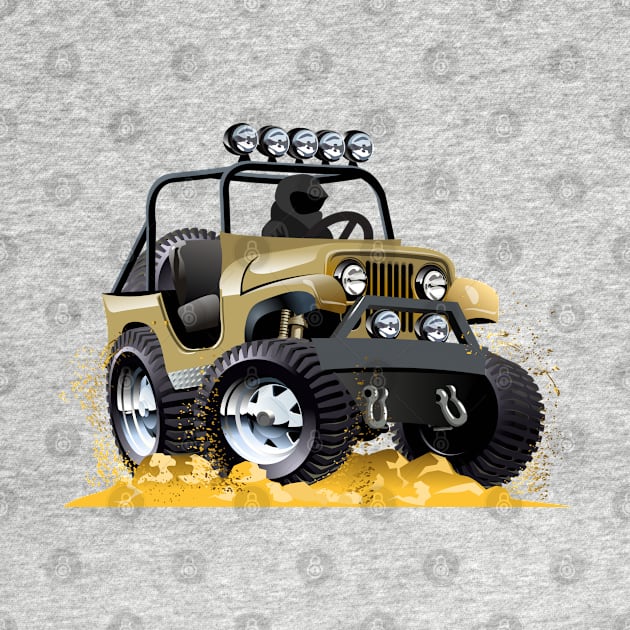 Cartoon jeep by Mechanik